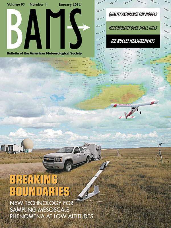 January 2012 cover of Bulletin of the American Meteorological Society